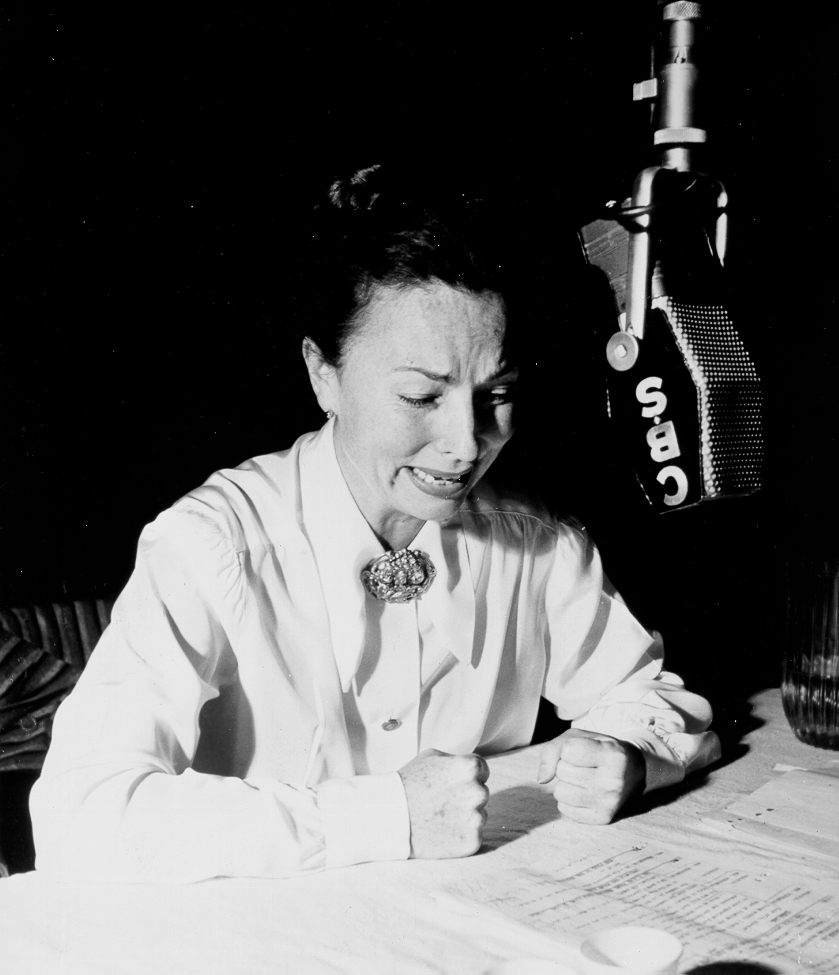 034-agnes-moorehead-theredlist-Agnes Moorehead on CBS Radio, 1945