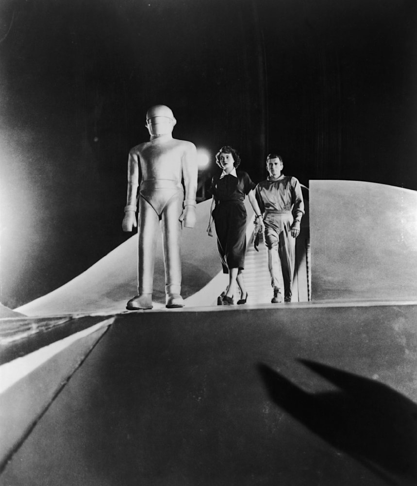 Gort, Patricia Neal and Michael Rennie