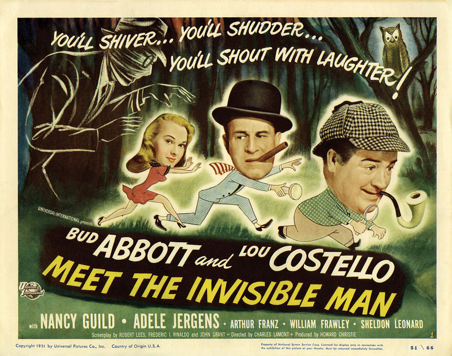 Poster - Abbott and Costello Meet the Invisible Man_02