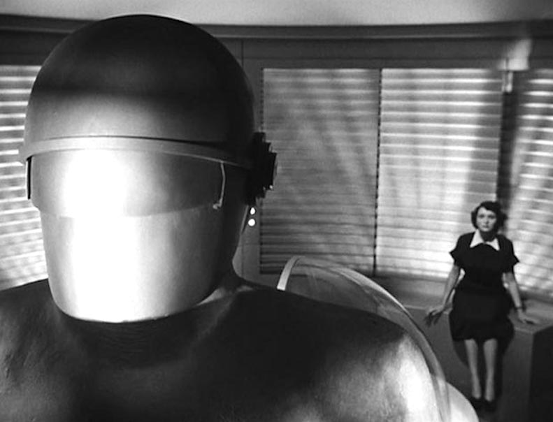 day-the-earth-stood-still-GORT on ship with Patricia Neal