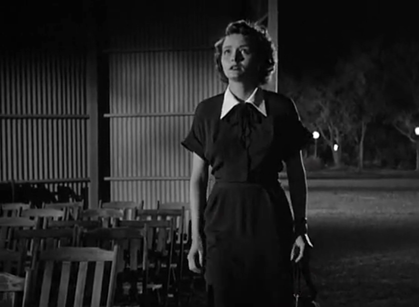 day the earth stood still patricia neal gets frightened of GORTS imposing nature