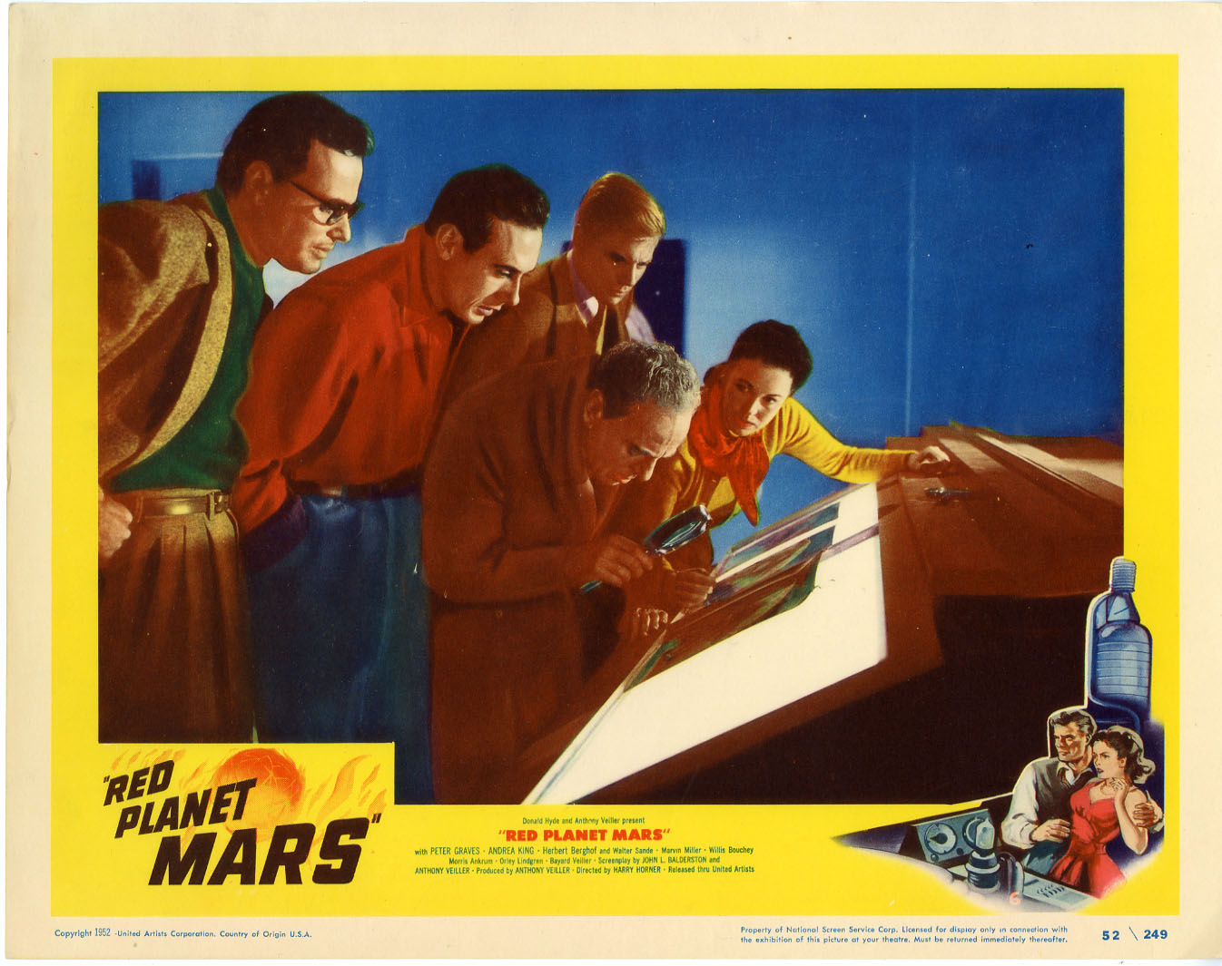 red planet mars lobby card